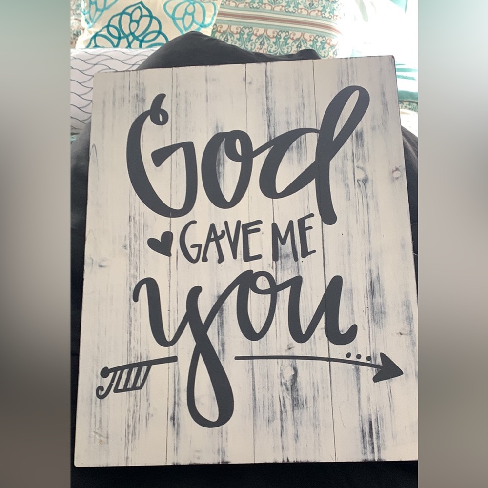 Wooden sign